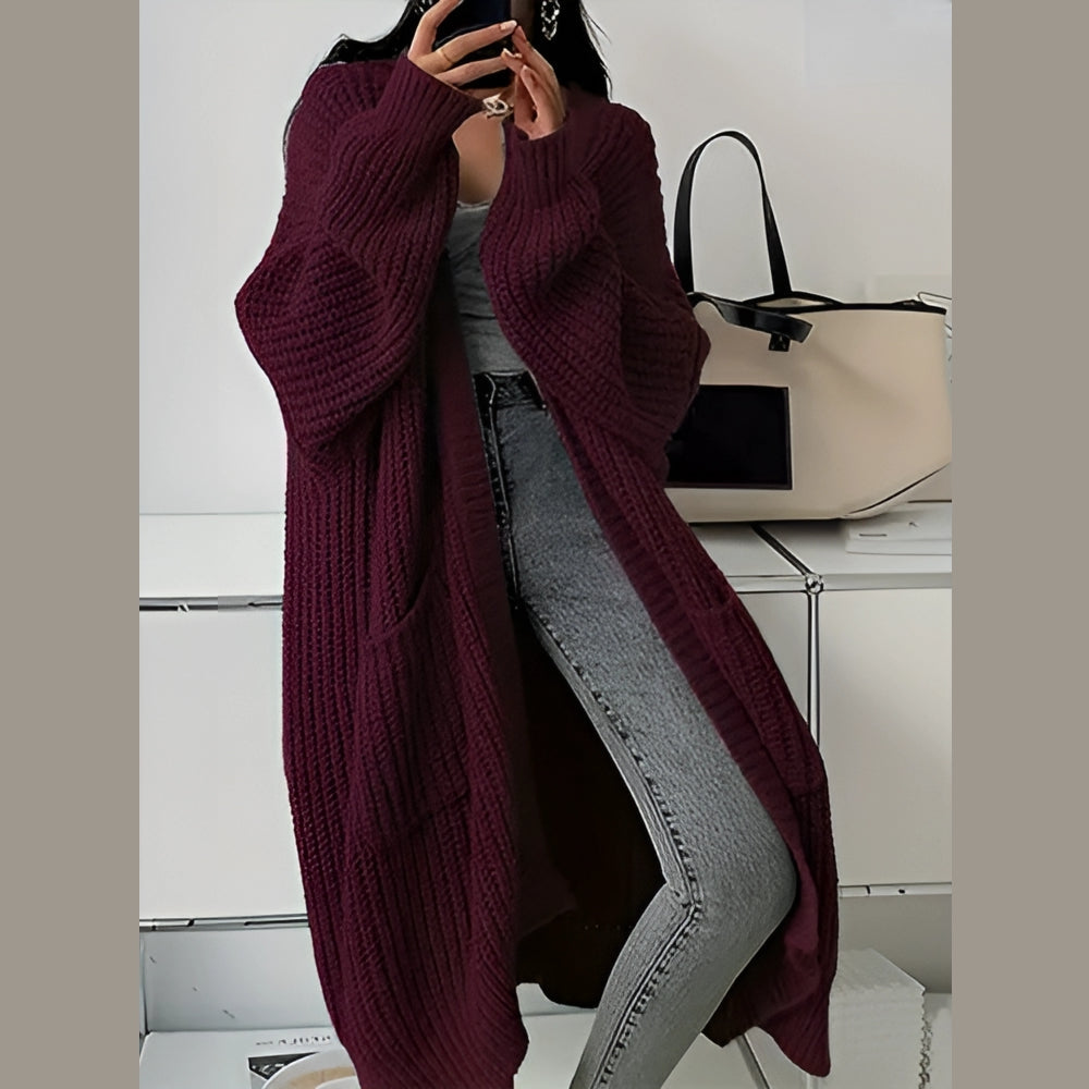 Elara | Cardigan Long Élégant