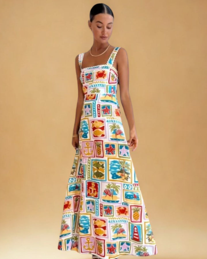 Floridia | Robe Longue Tropicale