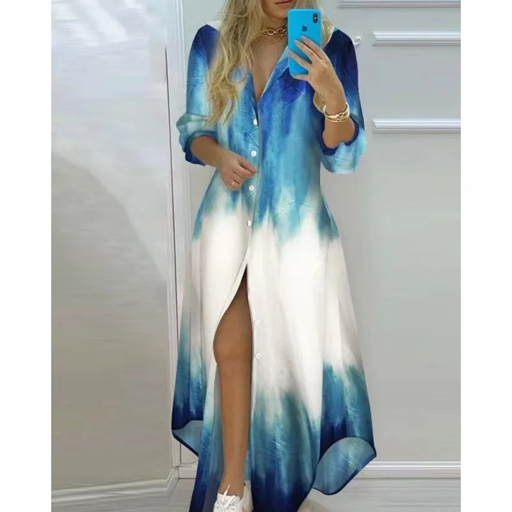Aeloria | Robe Longue Imprimée