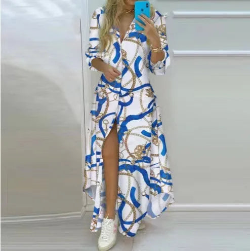Femme portant Robes Aeloria | Robe longue élégante et fluide pour femme