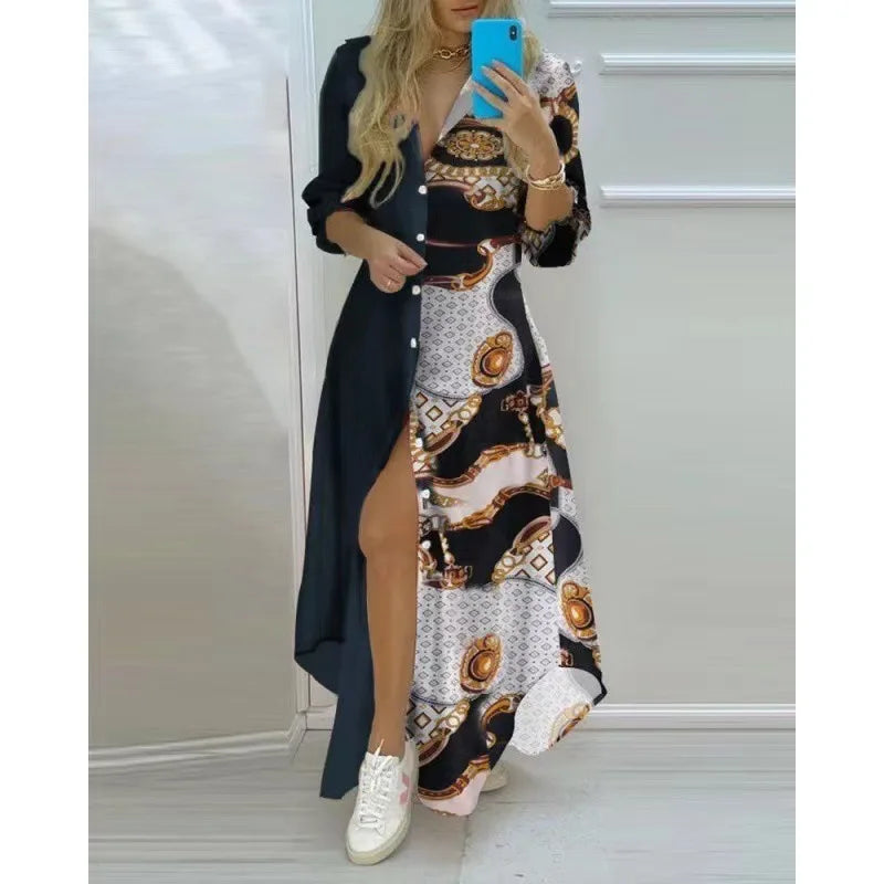 Femme portant Robes Aeloria | Robe longue élégante et fluide pour femme