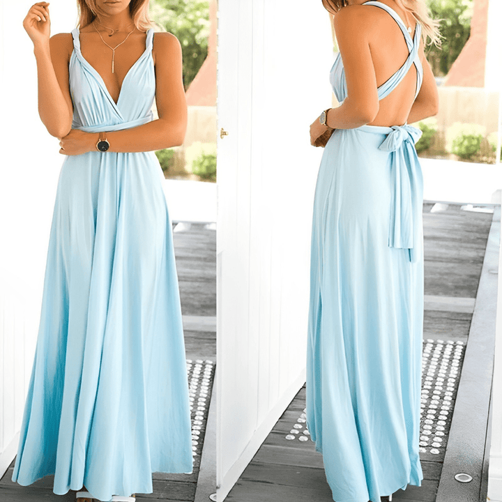 Femme portant Robes Adelisse | Robe portefeuille élégante pour femmes