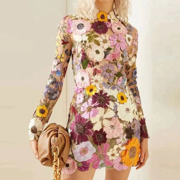 Femme portant Robes Alivetta | Robe florale élégante pour femmes