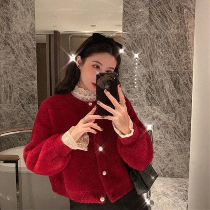 Femme portant Pulls Aurélia | Cardigan Décontracté