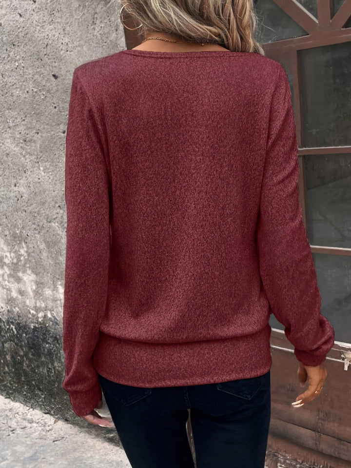 Femme portant Blouse Aurezia | Blouse effet deux pièces vichy chic