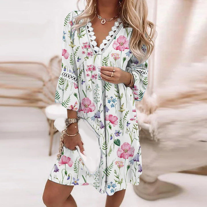 Femme portant Robes Aurielle | Robe d'été fluide et élégante pour femmes