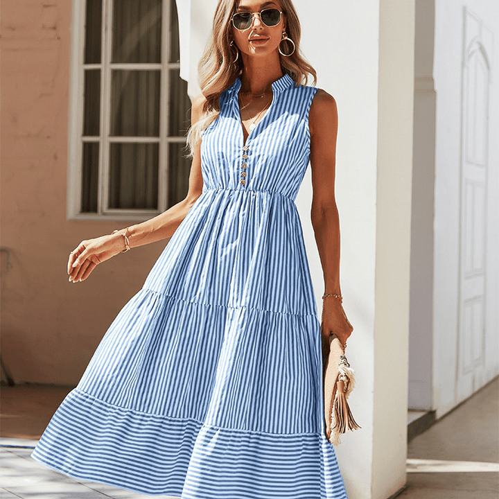 Femme portant Robes Avelina | Femme Robe chemise élégante et décontractée
