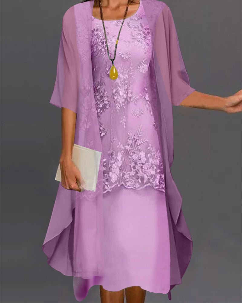 Femme portant Robes Eleonora | Robe Deux Pièces Élégante