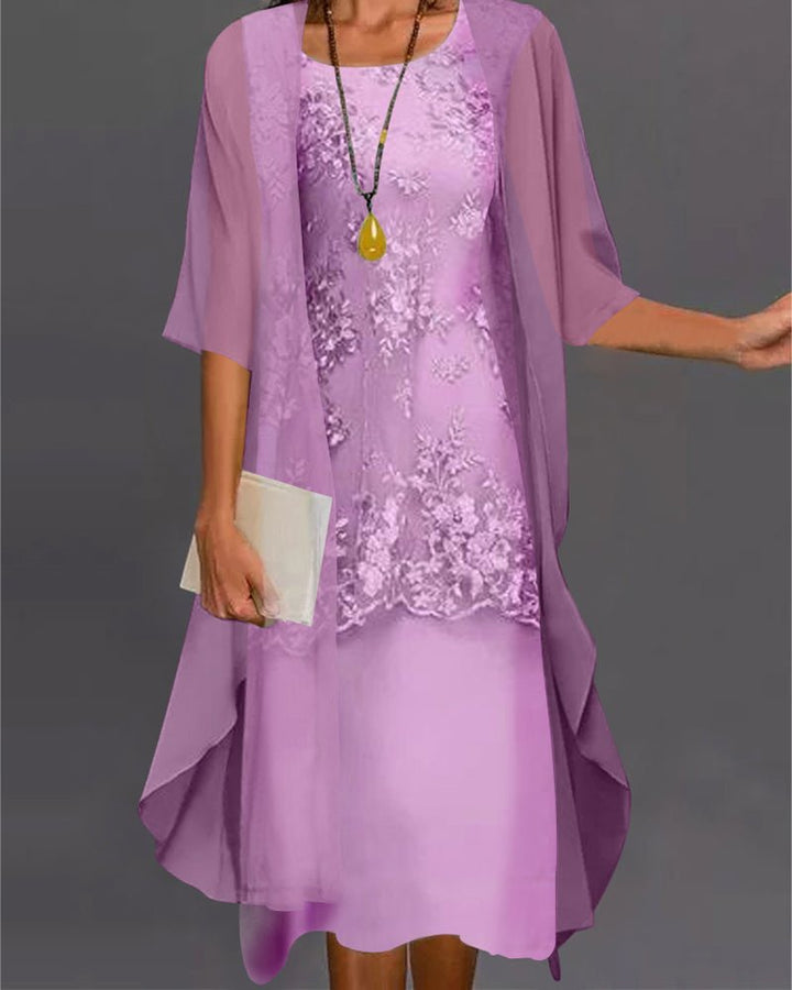 Femme portant Robes Eleonora | Robe Deux Pièces Élégante