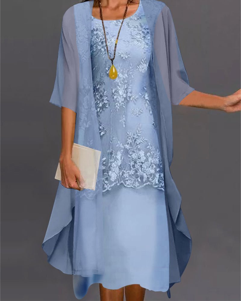 Femme portant Robes Eleonora | Robe Deux Pièces Élégante