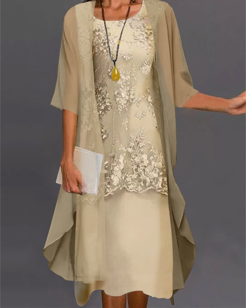Femme portant Robes Eleonora | Robe Deux Pièces Élégante