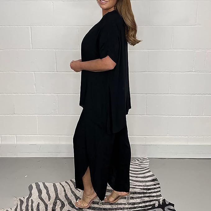 Femme portant Ensemble Elisaria | Ensemble Blazer et Pantalon Élégant Pour Femmes