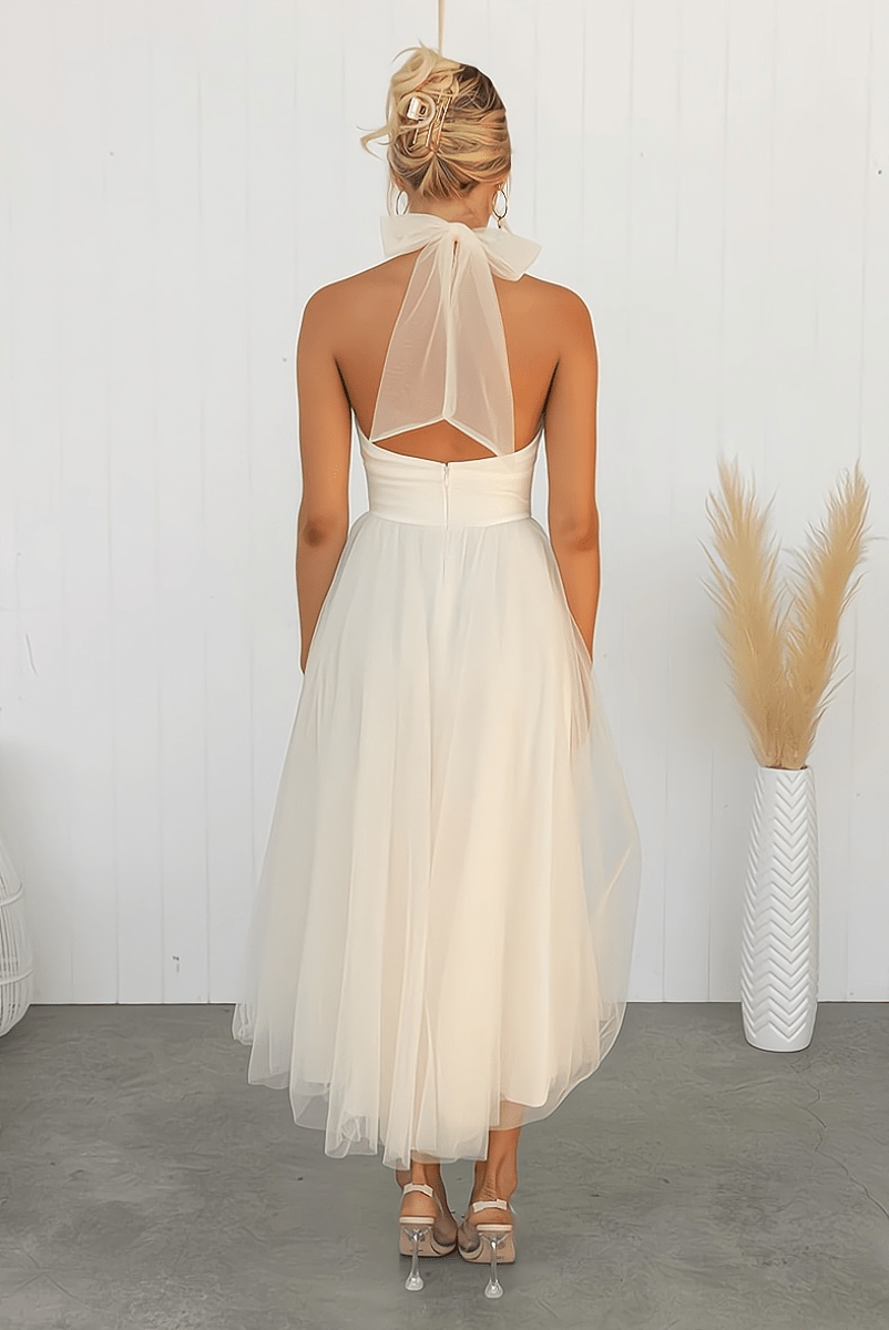 Femme portant Robes Elisia | Robe De Soirée Élégante Sans Manches Pour Femmes