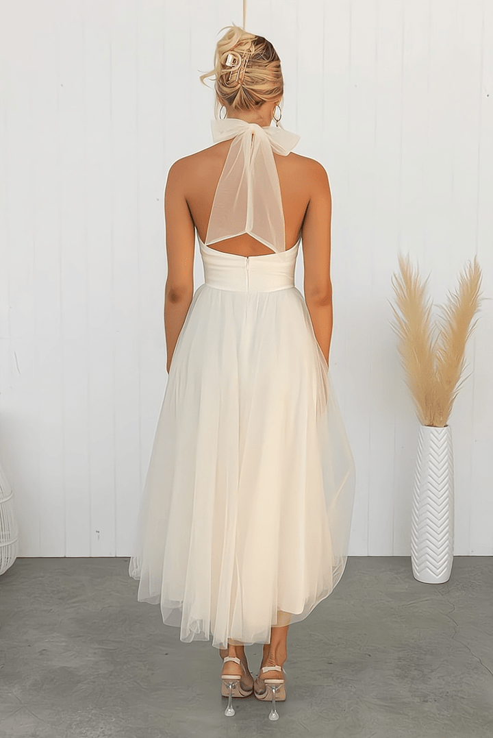 Femme portant Robes Elisia | Robe De Soirée Élégante Sans Manches Pour Femmes