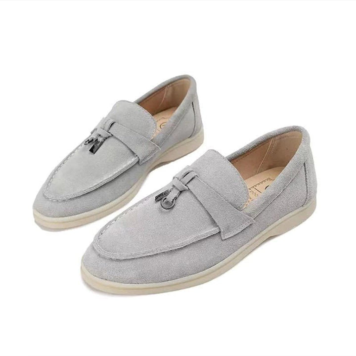 Femme portant Mocassins Elody | Mocassins Décontractés Pour Femmes | Plats