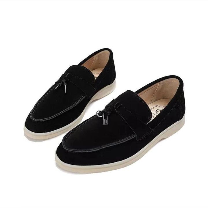 Femme portant Mocassins Elody | Mocassins Décontractés Pour Femmes | Plats