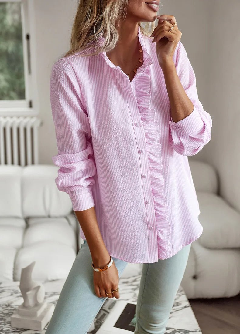 Femme portant Chemisiers Elora | Blouse Élégante et Polyvalente