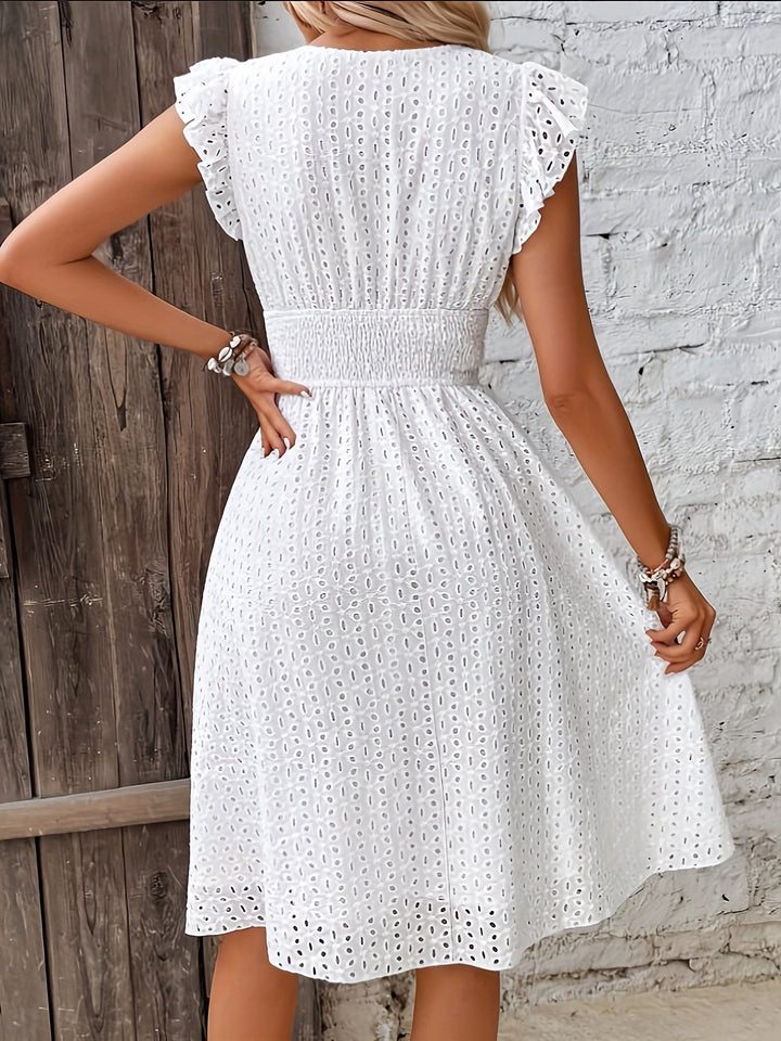 Femme portant Robes Elthea | Maxi - robe blanche élégante pour femme