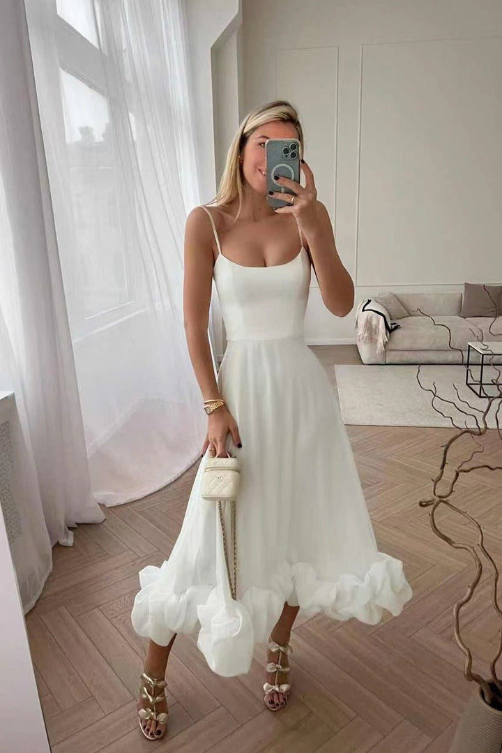 Femme portant Robe de soirée Elvynia | Robe D'été Chic