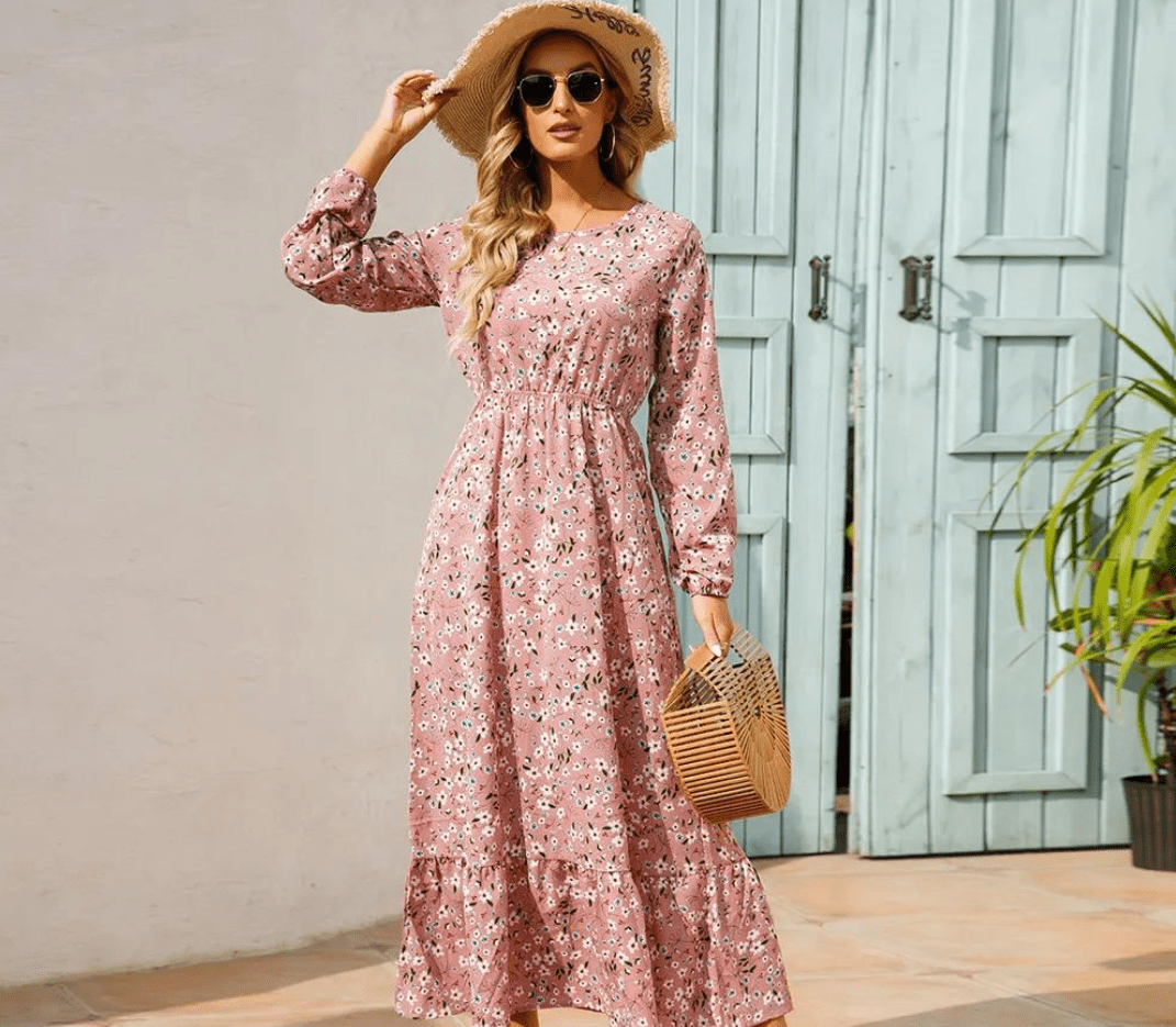 Femme portant Robes Fioralina | Robe D'Été Élégante et Légère Pour Femmes