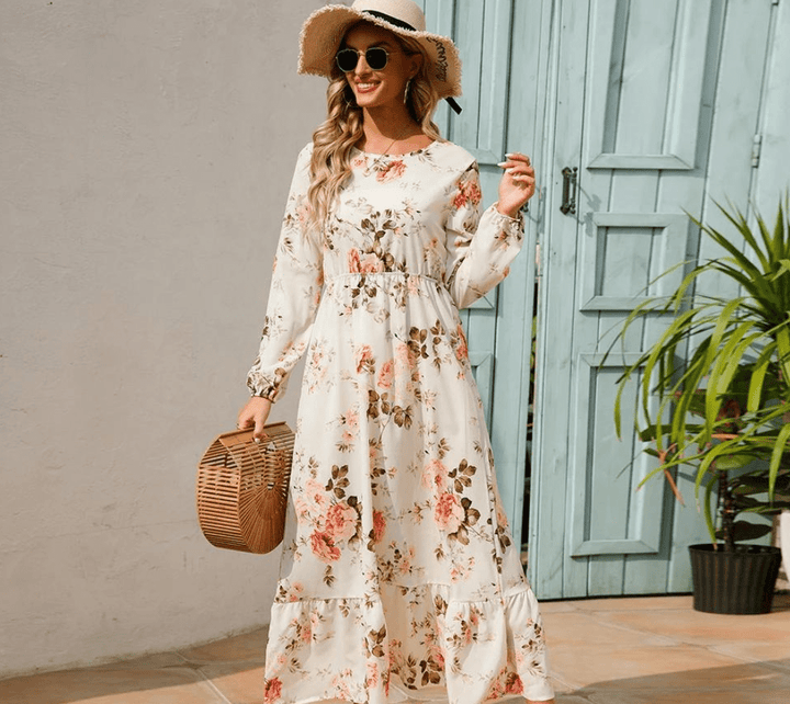 Femme portant Robes Fioralina | Robe D'Été Élégante et Légère Pour Femmes