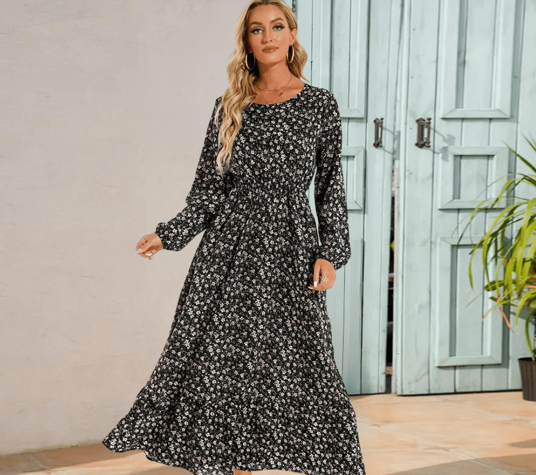 Femme portant Robes Fioralina | Robe D'Été Élégante et Légère Pour Femmes