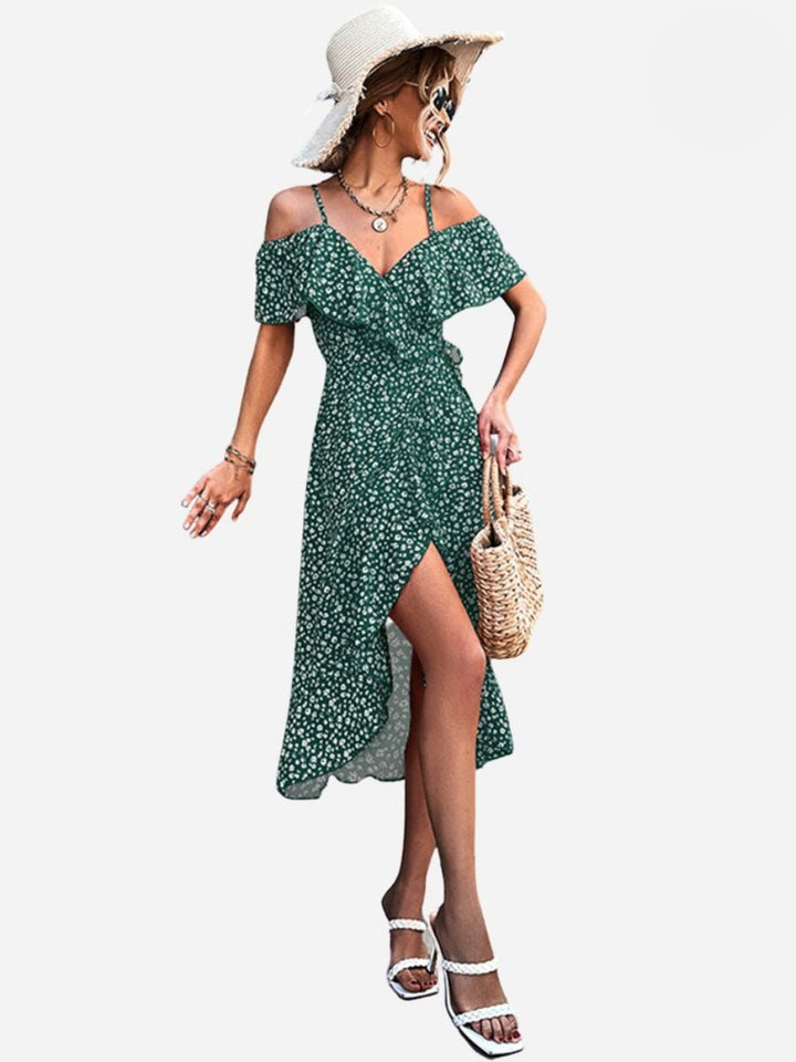 Femme portant Robes Florisia | Robe Florale Élégante Pour Femmes