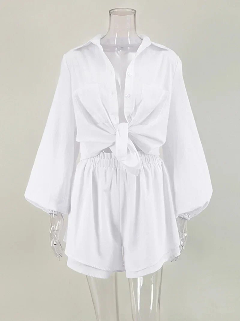 Femme portant Ensemble Henrike | Ensemble Élégant 2 Pièces Pour Femmes