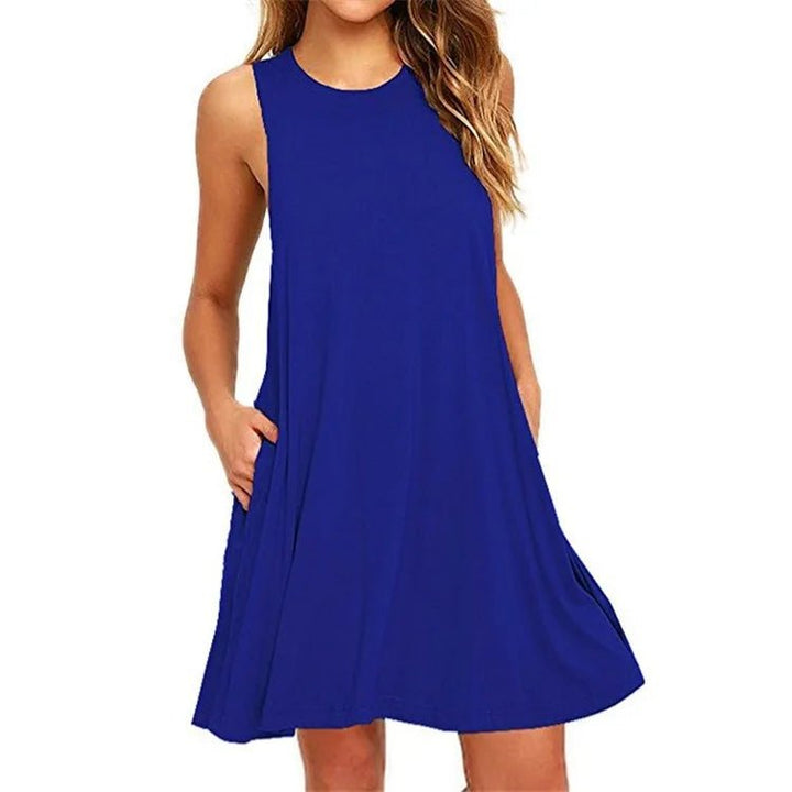 Femme portant Robes Larisse | Robe d’été casual et légère avec poches pour femme