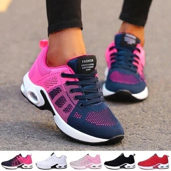 Femme portant Sneaker Léa - Sneakers Orthopédiques Confortables pour Femmes
