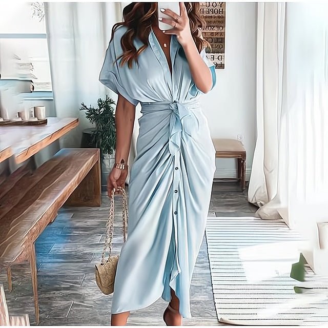 Femme portant Robes Leandra | Robe Élégante pour Femme