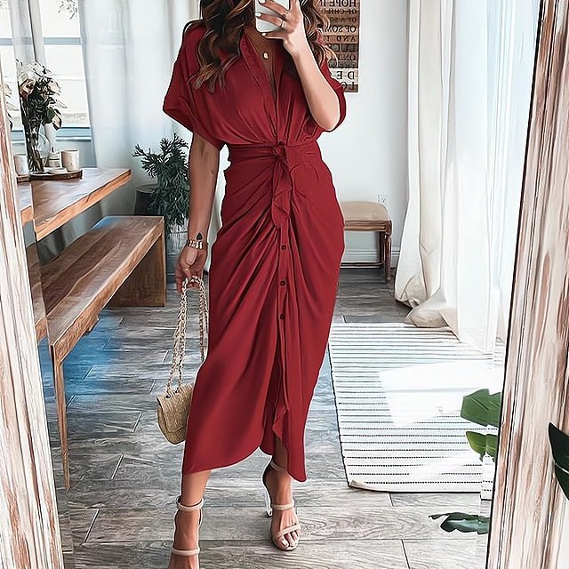 Femme portant Robes Leandra | Robe Élégante pour Femme