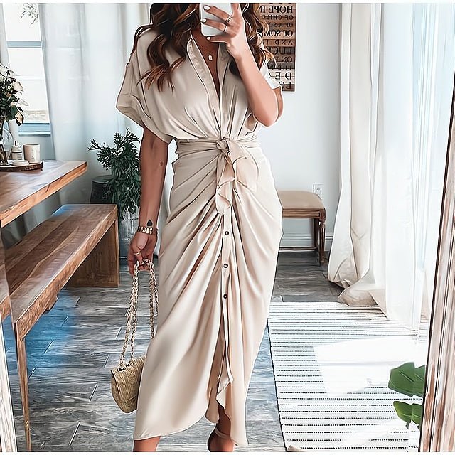Femme portant Robes Leandra | Robe Élégante pour Femme