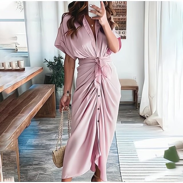 Femme portant Robes Leandra | Robe Élégante pour Femme