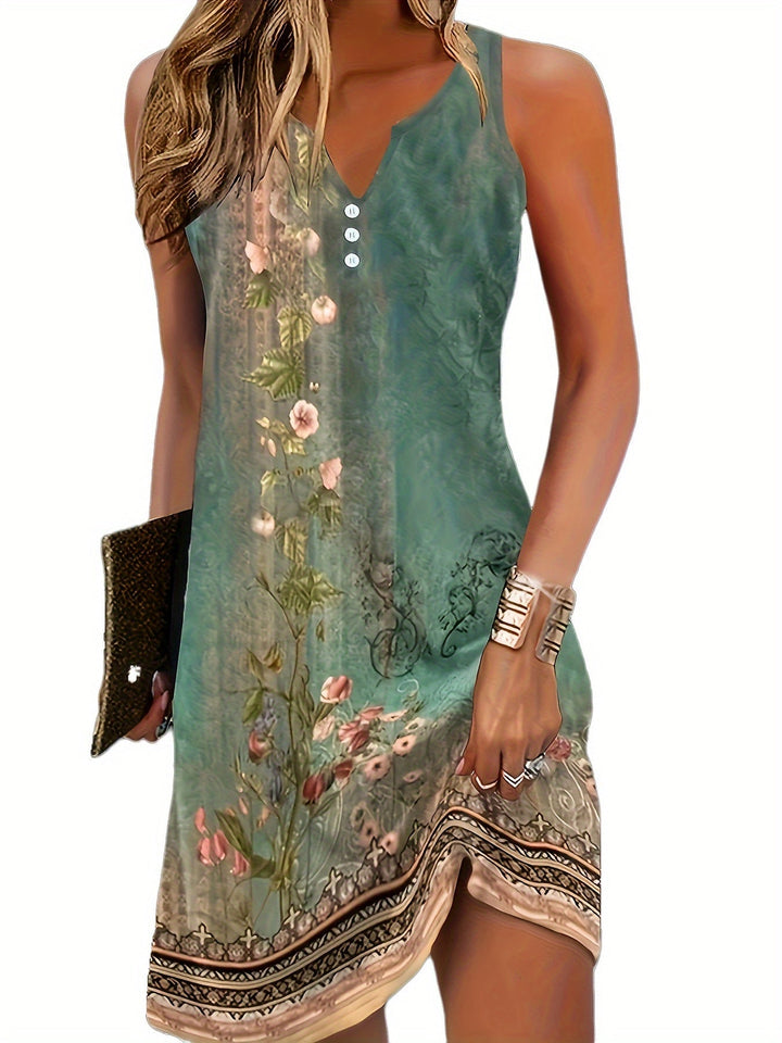 Femme portant Robes Liora | Robe Sans Manches Pour Femme
