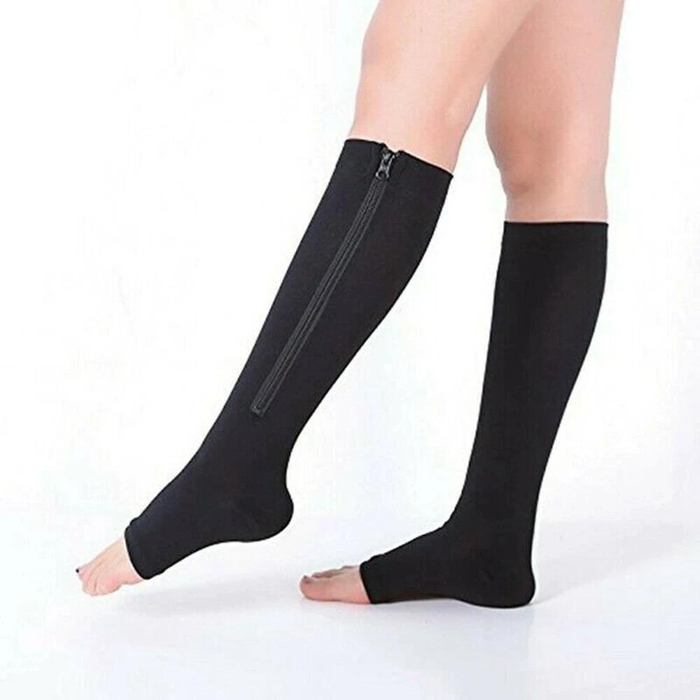 Femme portant Chaussettes Lysiane | Chaussettes de Compression