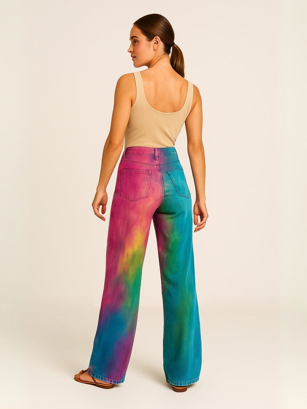 Femme portant Jean Vintage Maëlline | Pantalon Boho Vintage