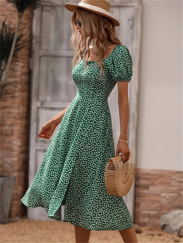 Femme portant Robes Melanira | Robe d’été à pois élégante pour femme