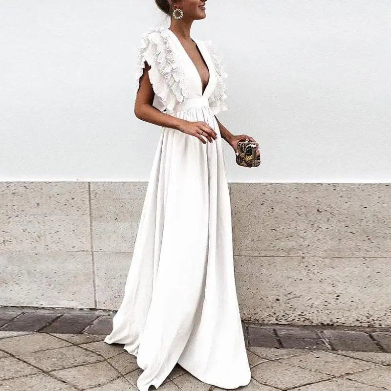 Femme portant Robe de soirée longues Meliora | Robe De Soirée Élégante