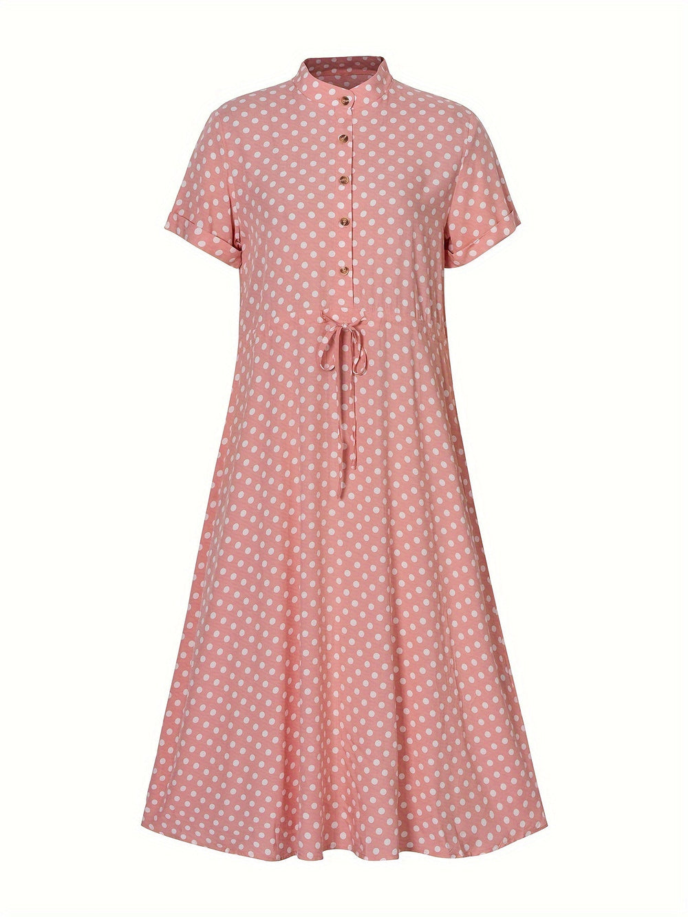 Femme portant Robes Mirabelle | Robe à pois à col en V pour femme