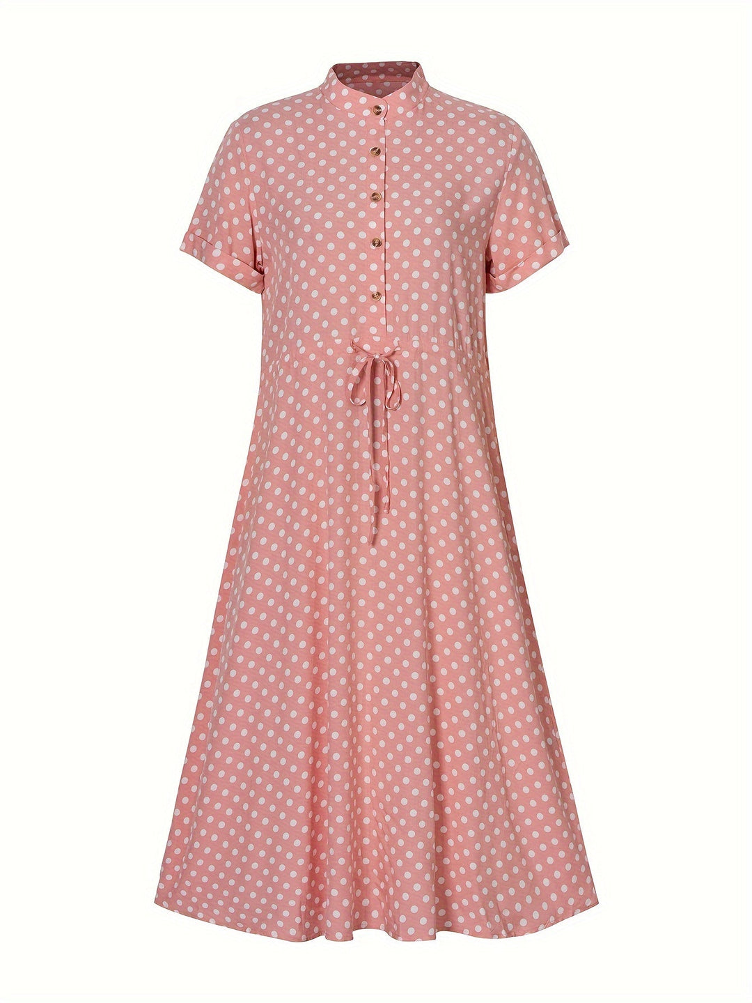 Femme portant Robes Mirabelle | Robe à pois à col en V pour femme