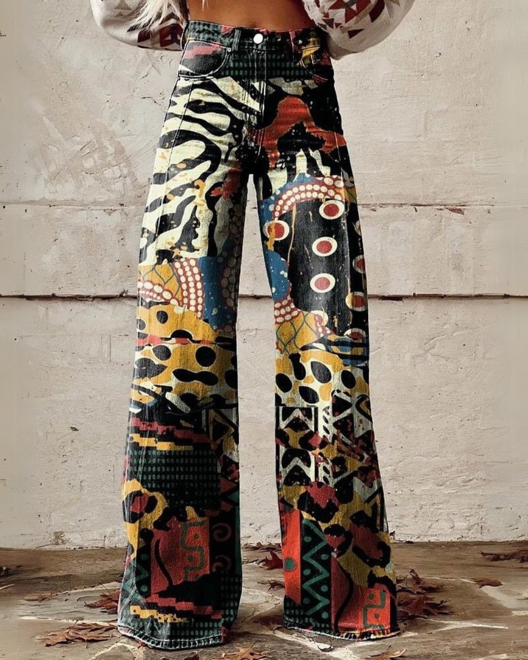 Femme portant Pantalon Naya | Pantalon Fluide Élégant