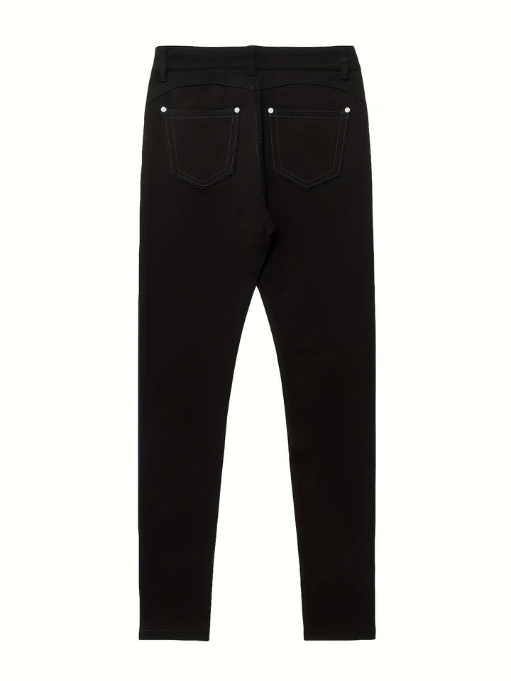 Femme portant Jean skinny Neraya | Jean skinny taille haute stretch