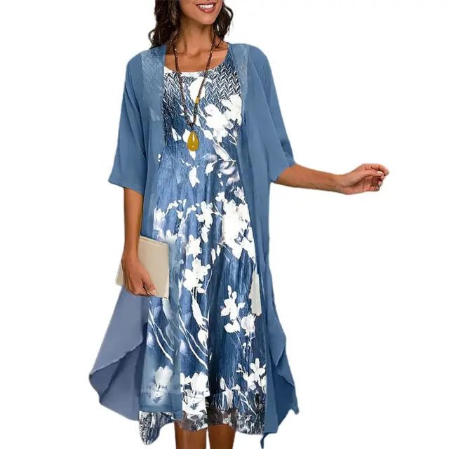 Femme portant Robes Nerina | Robe Cardigan de Soirée Pour Femmes