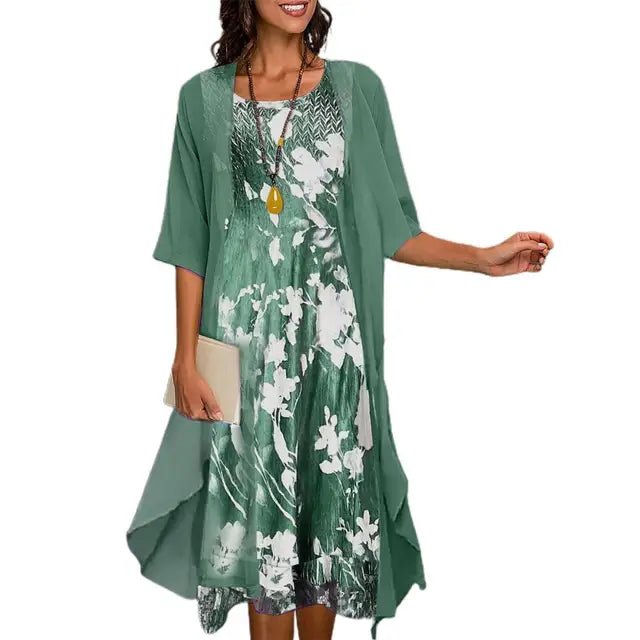 Femme portant Robes Nerina | Robe Cardigan de Soirée Pour Femmes