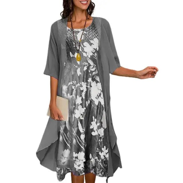 Femme portant Robes Nerina | Robe Cardigan de Soirée Pour Femmes