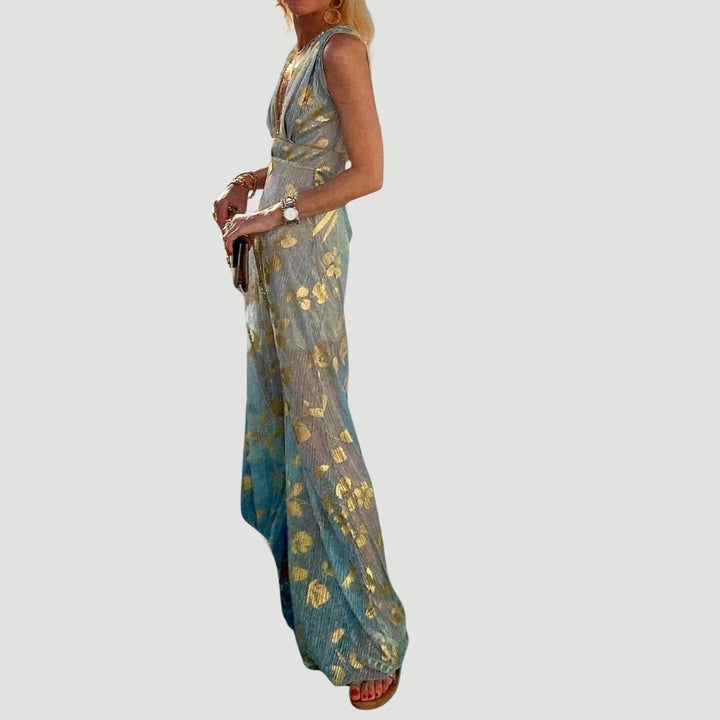 Femme portant Robes Ophelia | Robe d'Été Fluide Pour Femme | Maxi