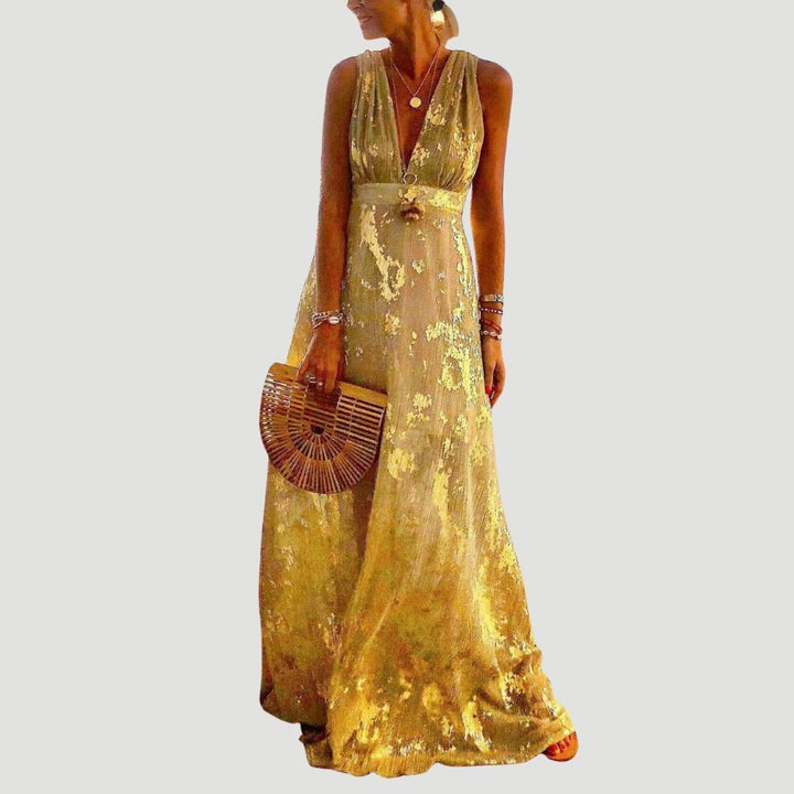 Femme portant Robes Ophelia | Robe d'Été Fluide Pour Femme | Maxi