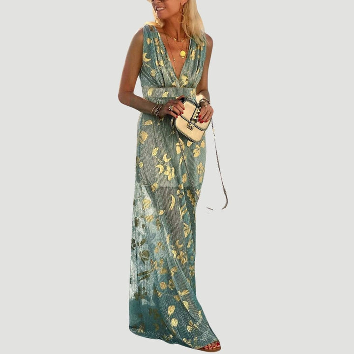 Femme portant Robes Ophelia | Robe d'Été Fluide Pour Femme | Maxi