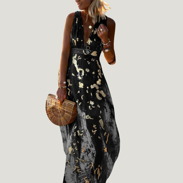 Femme portant Robes Ophelia | Robe d'Été Fluide Pour Femme | Maxi